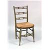 Image 2 : AN ASSEMBLED SET OF EIGHT NEW YORK-STYLE GREEN-PAINTED FANCY CHAIRS