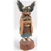 Image 1 : A SOUTHWESTERN HAND-CARVED AND PAINTED STANDING KACHINA DOLL WITH OFFERING