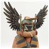 Image 2 : A SOUTHWESTERN HAND-CARVED AND PAINTED STANDING KACHINA DOLL WITH OFFERING