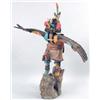 Image 1 : A SOUTHWESTERN HAND-CARVED AND PAINTED WINGED DANCER KACHINA DOLL