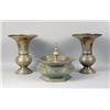 Image 1 : THREE ETCHED BRASS TABLE ARTICLES