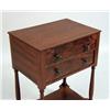 Image 3 : A FEDERAL FIGURED MAHOGANY TWO-DRAWER WORK TABLE