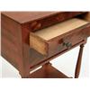 Image 4 : A FEDERAL FIGURED MAHOGANY TWO-DRAWER WORK TABLE