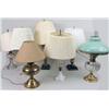 Image 1 : A MISCELLANEOUS GROUP OF SEVEN FLUID LAMPS