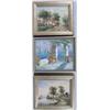 Image 1 : THREE SMALL OILS ON CANVAS, TWO OF LAKES AND ONE A LANDSCAPE