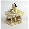 Image 1 : A MEISSEN FIGURAL OF A GALLANT WRITING TO HIS LOVE, 19TH CENTURY