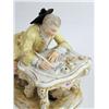 Image 3 : A MEISSEN FIGURAL OF A GALLANT WRITING TO HIS LOVE, 19TH CENTURY