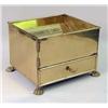 Image 2 : A BRASS RECTANGULAR CIGAR AND CIGARETTE BOX