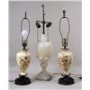 Image 1 : A WHITE ALABASTER URN-FORM LAMP