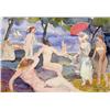 Image 2 : A WATERCOLOR ON PAPER, NUDES AND STROLLERS, SCHOOL OF MAURICE PRENDERGAST
