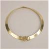 Image 1 : A 14K YELLOW GOLD OMEGA NECKLACE