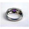 Image 3 : AN 18K WHITE GOLD THREE STONE GYPSY-STYLE RING