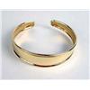 Image 2 : A 14K YELLOW GOLD CUFF-STYLE BANGLE BRACELET