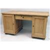 Image 1 : AN ENGLISH PINE TWO-PEDESTAL DESK