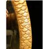 Image 3 : AN EARLY GILTWOOD OVAL FISH-SCALE MIRROR