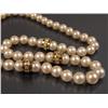 Image 3 : A PAIR OF CULTURED PEARL NECKLACES WITH DIAMOND-SET 18K YELLOW GOLD RONDELS