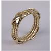 Image 1 : A TRIO 18K YELLOW GOLD "X" DESIGN RING