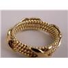 Image 3 : A TRIO 18K YELLOW GOLD "X" DESIGN RING