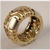 Image 3 : AN 18K WHITE GOLD AND YELLOW GOLD SCULPTURAL BAND-FORM RING