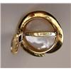 Image 4 : A PAIR OF 18K YELLOW GOLD, MABE PEARL AND EMERALD EAR CLIPS, SIGNED "R. CIPULLO"