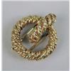 Image 2 : A SIGNED HERMES, PARIS 18K YELLOW GOLD KNOT CLIP BROOCH