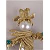 Image 2 : AN 18K YELLOW GOLD, PEARL, EMERALD, SAPPHIRE, RUBY AND DIAMOND SCARECROW-FORM BROOCH