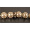 Image 2 : A PAIR OF CULTURED PEARL STRAND NECKLACES WITH DIAMOND RONDEL CLASPS