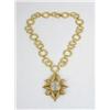 Image 1 : AN 18K YELLOW GOLD PATEK PHILIPPE GENTLEMENS WRISTWATCH AS A PENDANT IN AN ELABORATE CIRCULAR LINK N