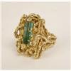 Image 8 : AN 18K BRANCH-FORM YELLOW GOLD, GREEN AND ROSE QUARTZ HEAVY LINK BRACELET