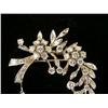 Image 2 : A 14K WHITE GOLD AND DIAMOND FLORAL-FORM CIRCULAR BROOCH/PENDANT
