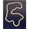 Image 1 : A VERY FINE STRAND OF CULTURED PEARLS WITH 14K WHITE GOLD AND PEARL CLASP