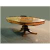 Image 2 : A REGENCY-STYLE INLAID BURLWOOD PEDESTAL DINING TABLE