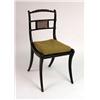 Image 1 : A REGENCY EBONIZED SIDE CHAIR