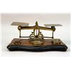 Image 2 : AN ENGLISH BRASS POSTAL SCALE