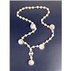 Image 2 : A GROUP OF WHITE AND CLEAR PLASTIC AND BEADED JEWLERY
