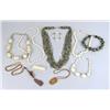 Image 1 : A GROUP OF BONE, WOOD AND BEADED JEWELRY