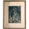 Image 1 : A FRAMED MONOCHROMATIC PRINT