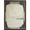 Image 1 : A FRAMED MONOCHROMATIC PRINT