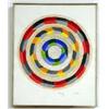 Image 1 : A FRAMED ACRYLIC AND GRAPHITE ON PAPER, "CIRCLE STUDY" BY TONY KING
