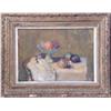 Image 1 : A FRAMED ABSTRACT OIL ON CANVAS