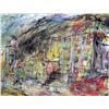 Image 2 : A FRAMED WATERCOLOR OF A CITYSCAPE