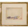 Image 1 : A FRAMED WATERCOLOR STUDY OF VENICE