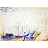 Image 2 : A FRAMED WATERCOLOR STUDY OF VENICE