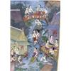 Image 2 : TWO CHINESE VILLAGE SCENES PAINTED ON FABRIC