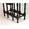 Image 2 : A WILLIAM AND MARY STYLE BLACK LACQUERED AND CHINOISERIE-DECORATED DROP-LEAF GATE LEG SIDE TABLE