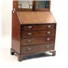 Image 2 : A GEORGE III INLAID MAHOGANY DESK-AND-BOOKCASE