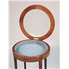 Image 5 : A GEORGE III-STYLE PAINT-DECORATED SATINWOOD VITRINE TABLE