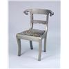 Image 2 : A PAIR OF REGENCY-STYLE SILVERED-METAL SIDE CHAIRS