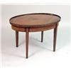 Image 1 : A GEORGIAN-STYLE SHELL-INLAID ROSEWOOD AND SATINWOOD LOW TABLE
