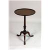Image 1 : A FEDERAL STYLE TURNED MAHOGANY DISH-TOP CANDLESTAND